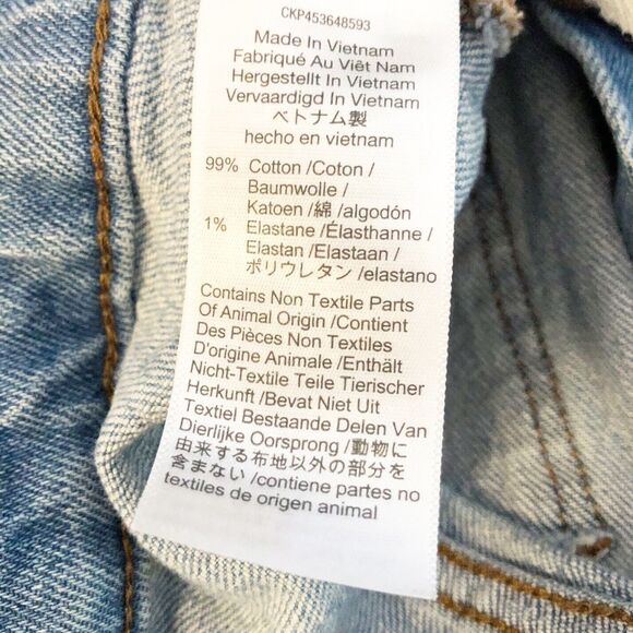 Madewell 24T The Tall High-Rise Slim Crop Boyjean Light Dumas Wash Ripped MC599 - Picture 10 of 12